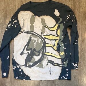 Cactus Jack by Travis Scott Long Sleeve Shirt - Black and White